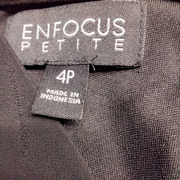 En Focus Petite Little Black Dress  Size  4P - Picture 5 of 8